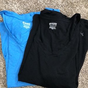 VS PINK v neck tee set